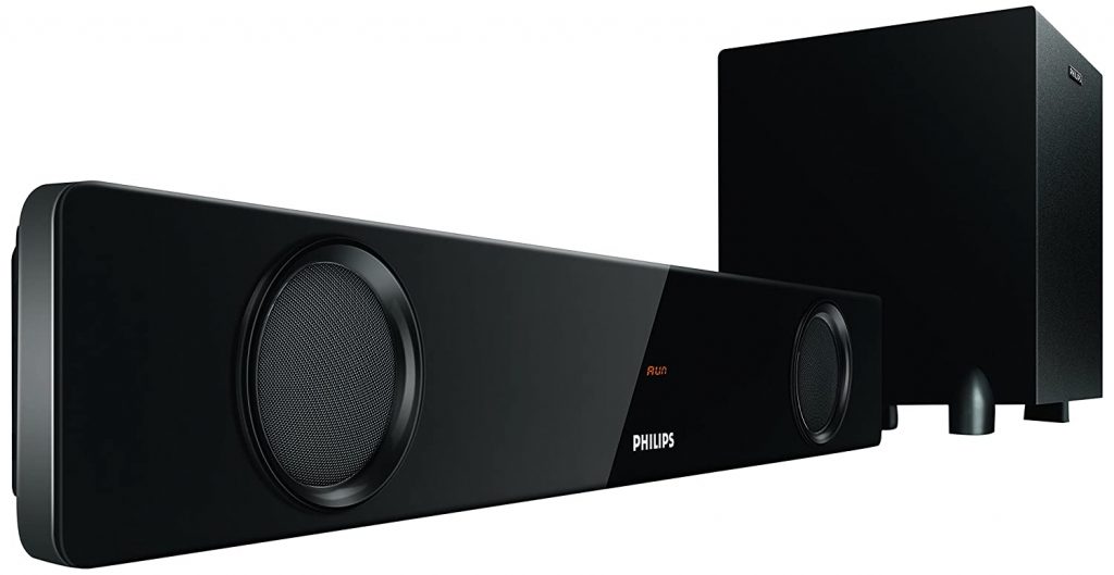 Philips HTL1041/94 2.1 Channel Wired Subwoofer Bluetooth FM Tuner ...